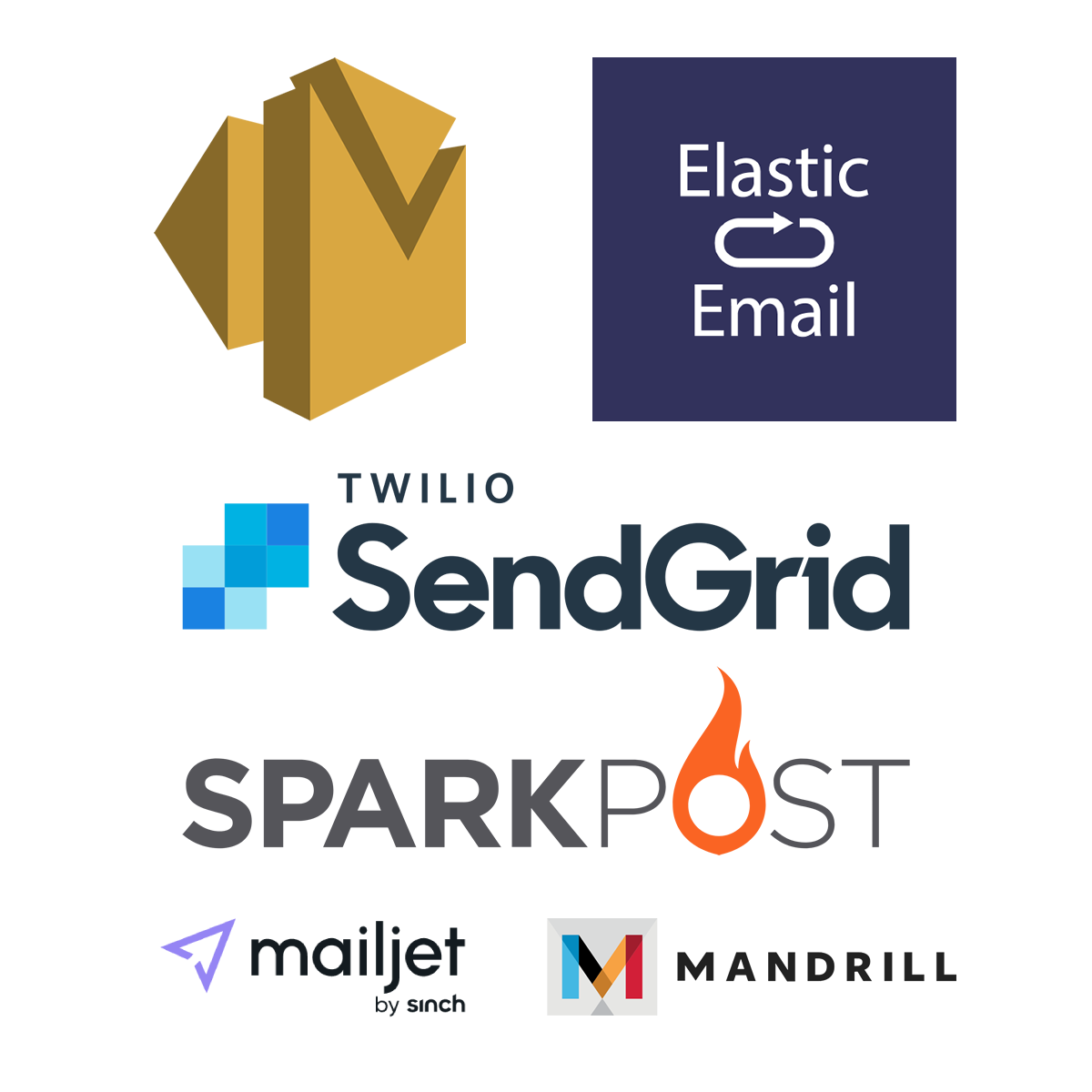 Mautic Email Gateways Logos